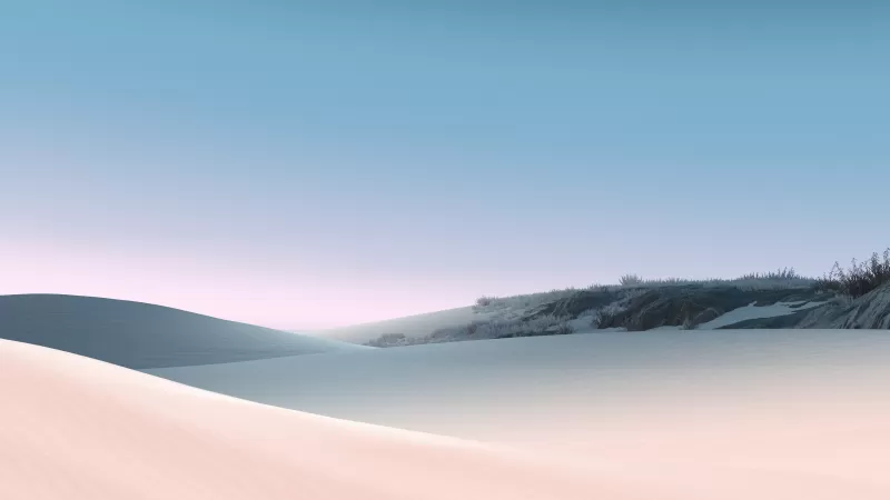 Sand Dunes, Desert, Clear sky, Blue Sky, Sunny day, Daylight, Microsoft Surface, Stock