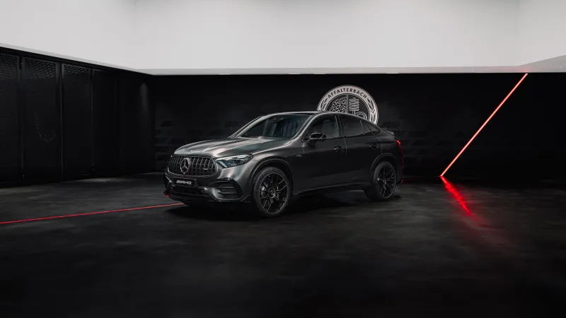 Mercedes-AMG GLC 53 Coupé wallpaper, Grey SUV, Affalterbach, Red laser line, 2026