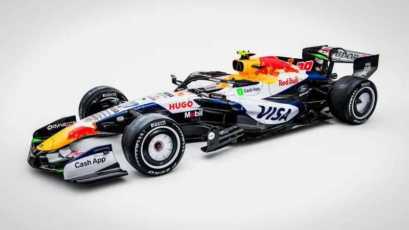 Racing Bulls VCARB 03 wallpaper, Formula 1 car, White and blue livery, 2026, 4K