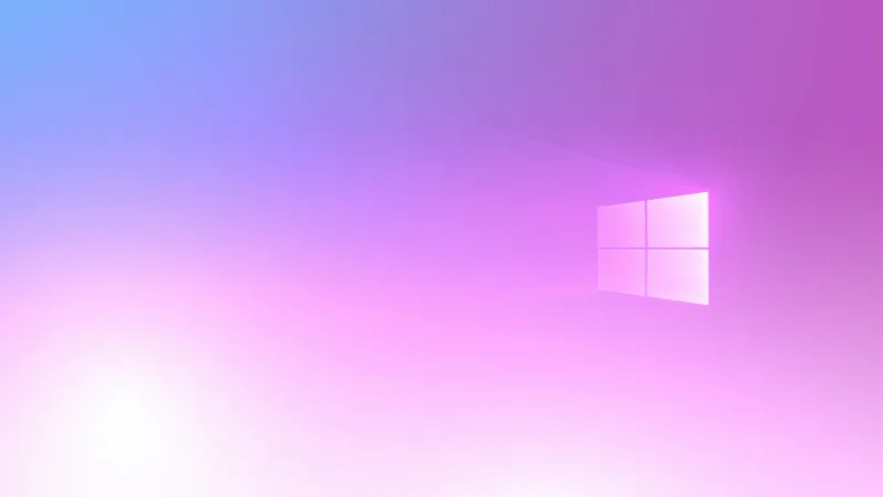 Windows 10, Light pink background 5K