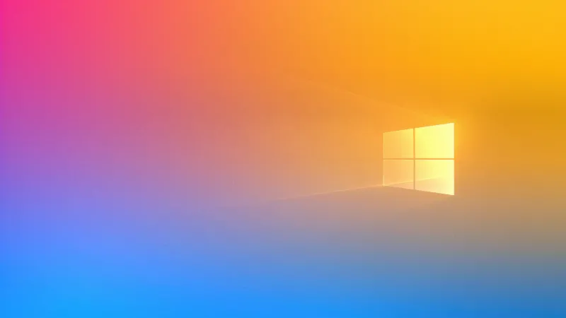 Windows 10 Yellow gradient