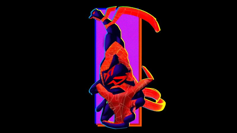 Spider-Man 2099 Artwork, Black background