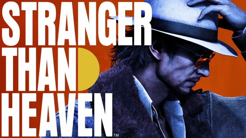 Stranger Than Heaven wallpaper, Fedora, Orange background, Key art