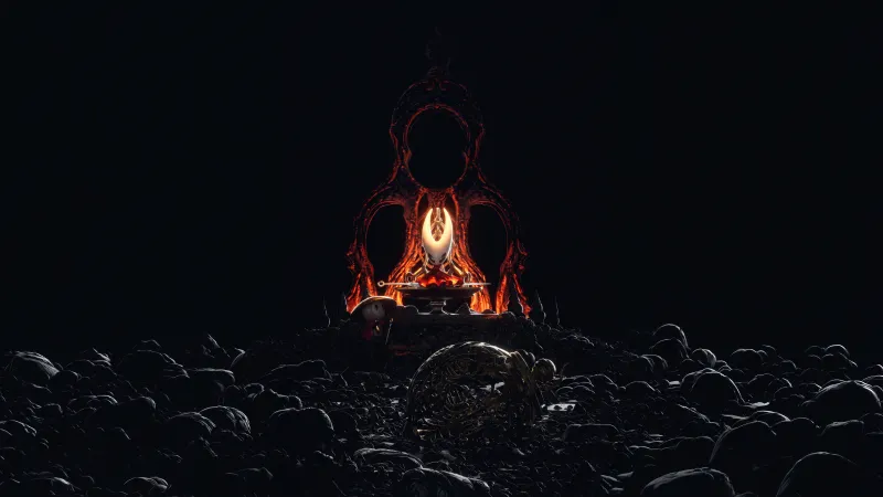 Hollow Knight, Black wallpaper 5K