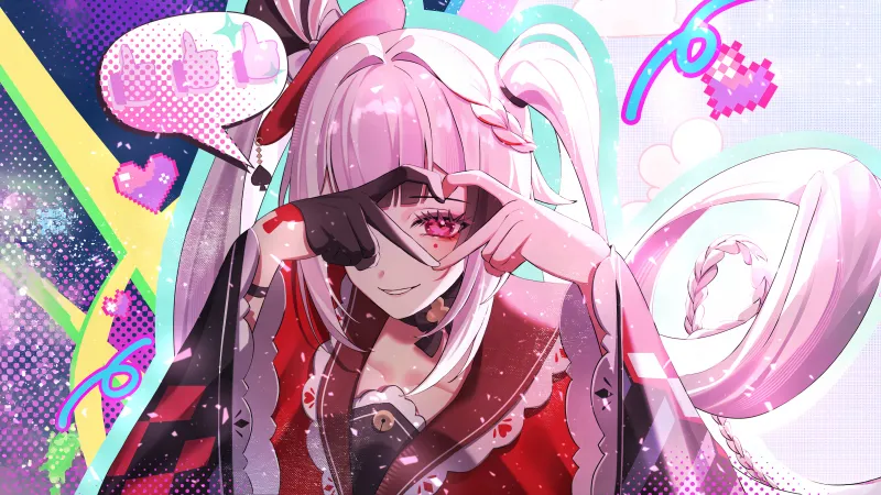 Sparxie, Honkai: Star Rail, Anime girl, Love hearts