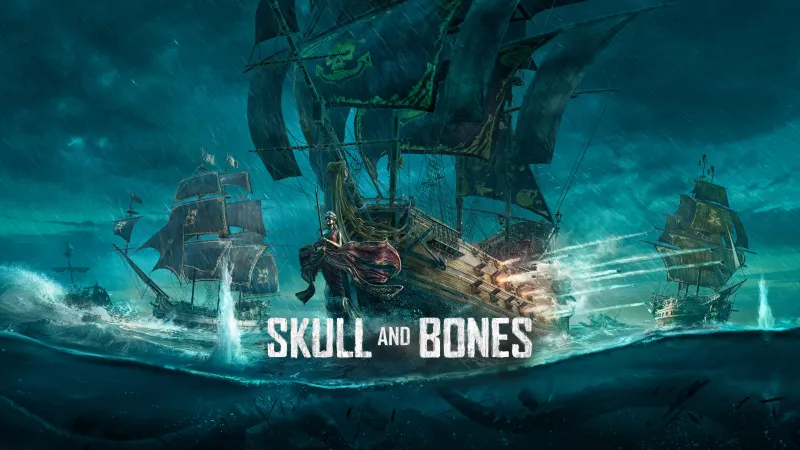 Skull and Bones, Pirate ships, Stormy ocean, Key art, 4K wallpaper