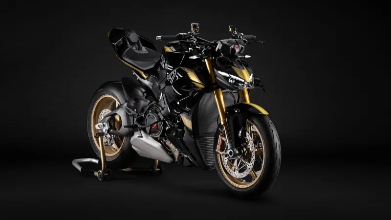 Ducati Streetfighter V4 100 2026, Dark background 8K
