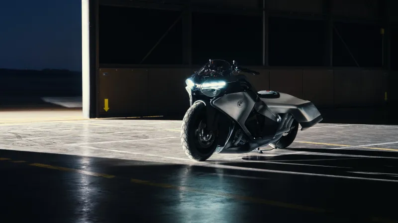 BMW Motorrad Vision K18, Hangar, Headlights, Concept bikes, 5K wallpaper