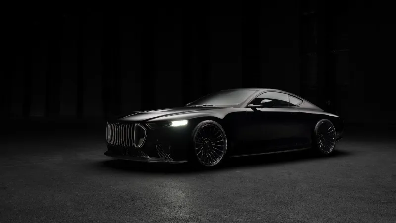 Brabus Bodo wallpaper, Black luxury coupe, Dark studio, 2026, 5K