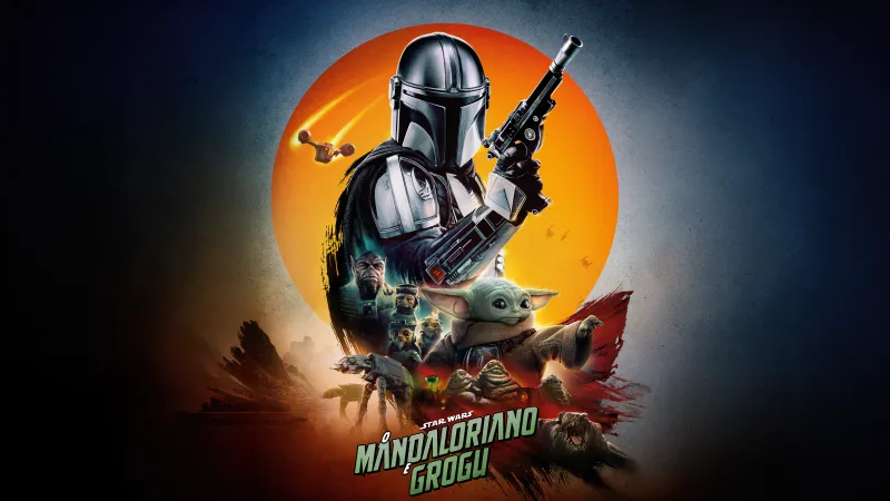 Star Wars: The Mandalorian and Grogu, Star Wars, Movie poster, 8K wallpaper