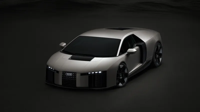 Audi Nuvolari wallpaper, Phone wallpaper, Grey hybrid supercar, Dark sea, Monochrome