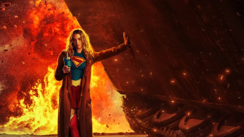 Milly Alcock as Supergirl, 5K wallpaper