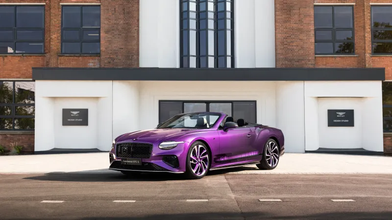 Bentley Continental GTC S wallpaper, Purple convertible, Bentley Design Studio, 2026