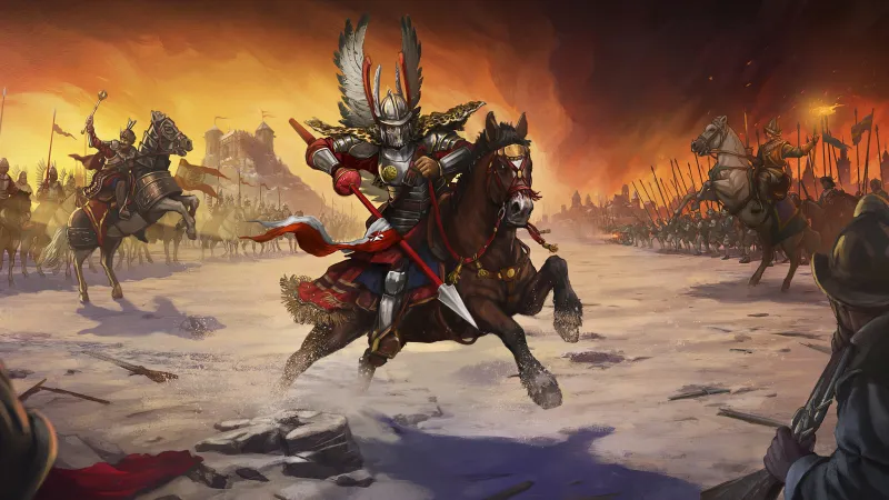Age of Empires III: Definitive Edition - The Baltic Power, Winged Hussar wallpaper, Battle, Key art