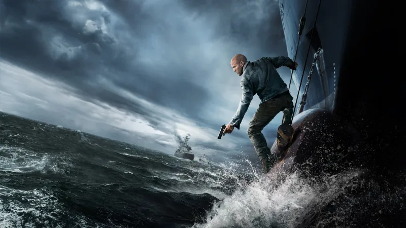 Mutiny, Jason Statham, Cargo ship, Stormy ocean wallpaper, 2026 Movies