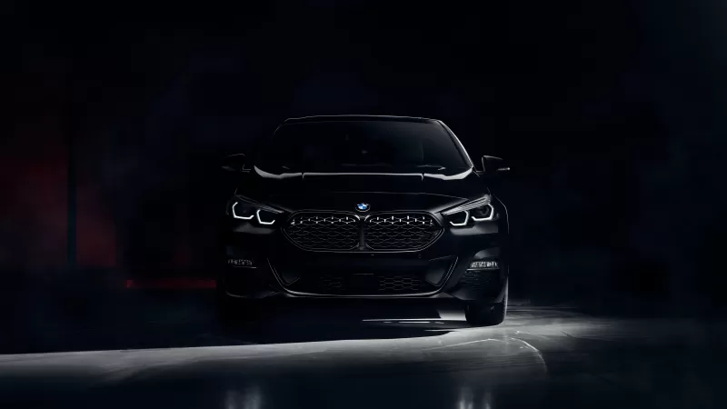 BMW 220d Gran Coupé M Sport, Black Edition, BMW 2 Series, Dark background, 2021, 5K, 8K, AMOLED