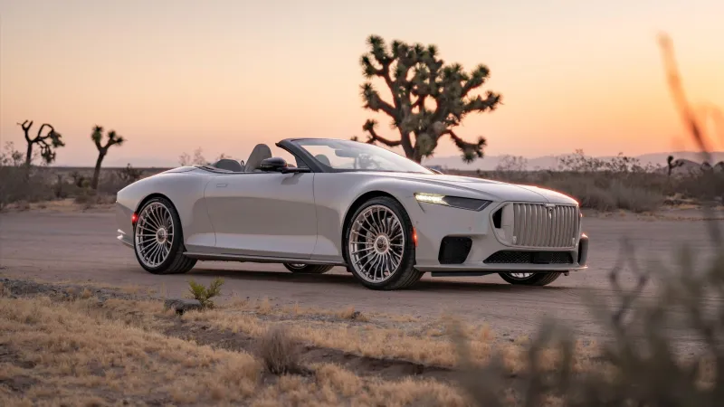 Brabus Bodo Cabriolet, Mercedes-Maybach SL, Silver convertible, Joshua trees, 2026 wallpaper