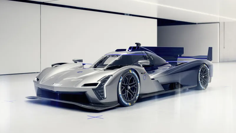 Cadillac V-Series.R wallpaper, Le Mans prototype, Hypercar, White studio, 2026