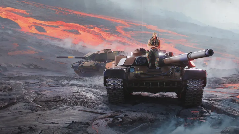 World of Tanks: HEAT wallpaper, Tanks, Lava field