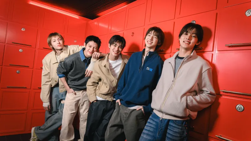 CORTIS, James, Boy group, Red lockers, Smiling, 5K wallpaper