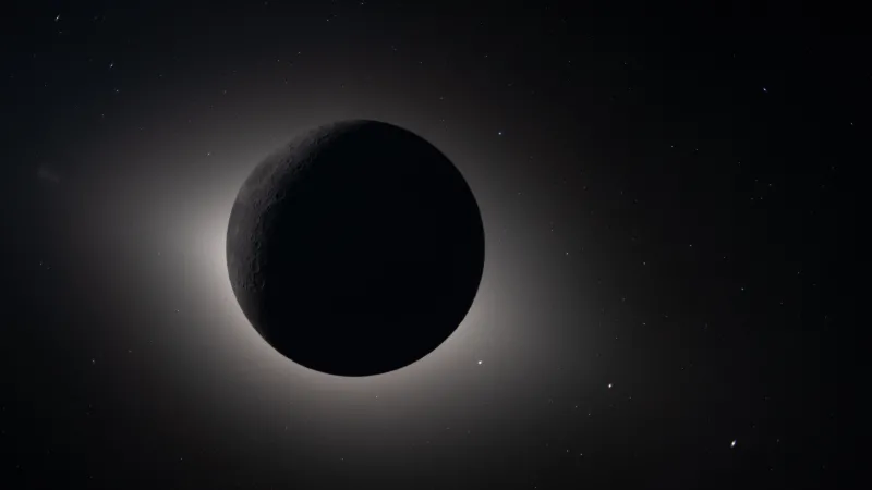 Solar eclipse behind the Moon, Artemis II, Corona, 8K wallpaper