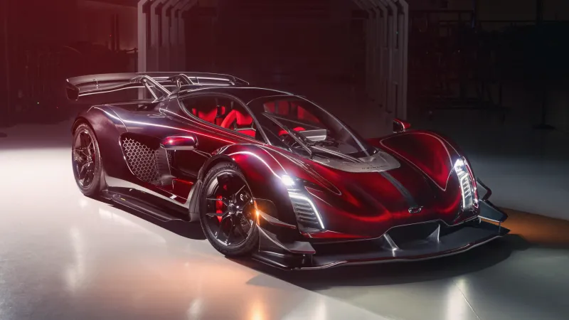 Czinger 21C wallpaper, Red hypercar, Phone wallpaper, Hexagon tunnel, 2026