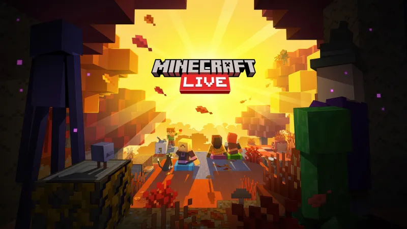 Minecraft Live, Key art, Autumn, 4K wallpaper