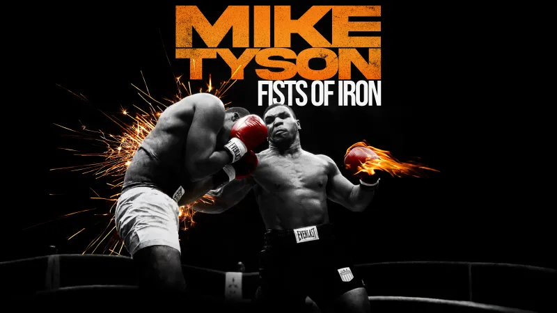 Mike Tyson: Fists of Iron, Boxing, Black background, 5K wallpaper