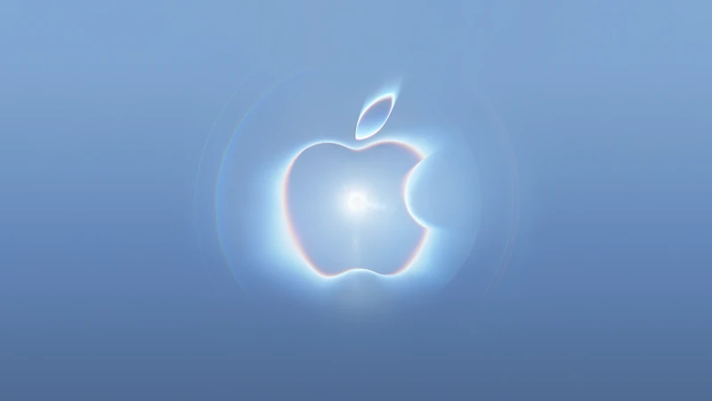 Apple Event 2026 Surprise and Shine, Apple logo, Blue aesthetic