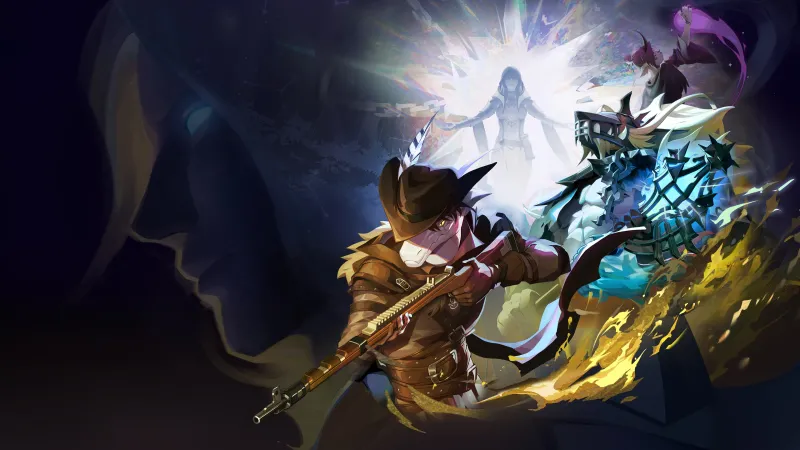 Shape of Dreams, Key art, Fantasy heroes, Dark background, 4K wallpaper