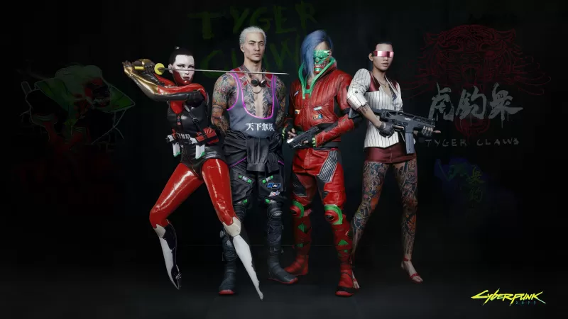 Cyberpunk 2077, Tyger Claws, Night City, Gangs, 2020 Games