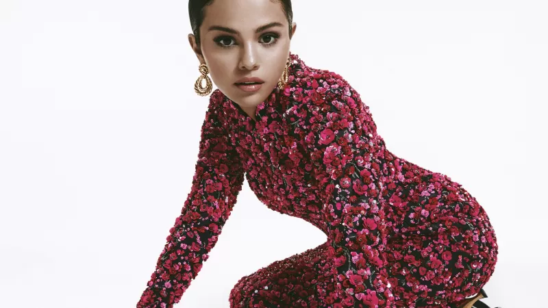 Selena Gomez, Photoshoot, Fashion, Trendy, 2020, White background
