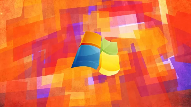 Windows logo, Windows XP wallpaper, Colorful background, Abstract background