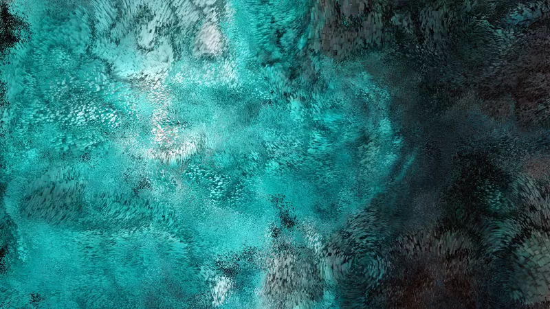 Swarm, Particles, Turquoise, Teal