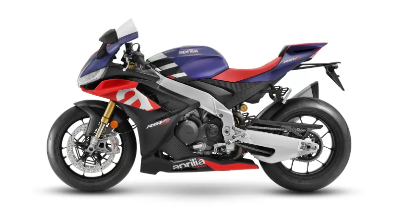 Aprilia RSV4 1100 Factory, 2021, White background, 5K, 8K