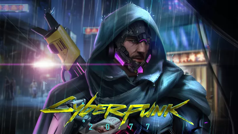 Johnny Silverhand, Cyberpunk 2077, Fan Art, Keanu Reeves