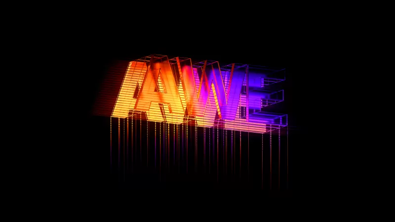 Neon sign, Colorful, Black background, AMOLED, Neon typography