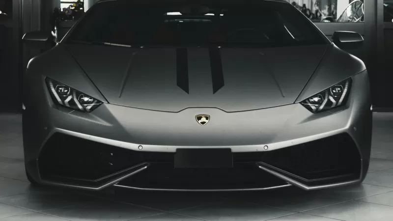 Lamborghini Huracan, Monochrome, Grey