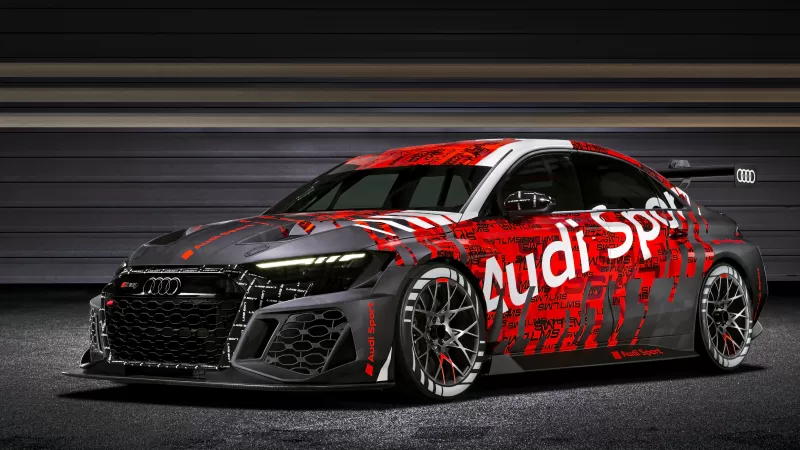 Audi RS 3 LMS, Desktop background 5K