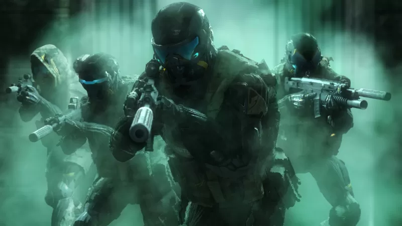 Crysis, Cloak Engaged, Warface, Shooter, Video Game, Fire Team, Nanosuit, Smoke