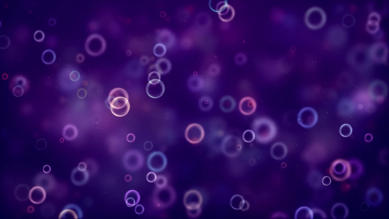 Bubbles, Bokeh, Purple background, Blurred, Pattern
