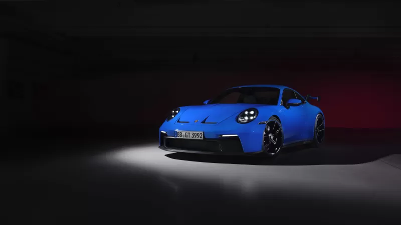 Porsche 911 GT3, 2021, Dark background