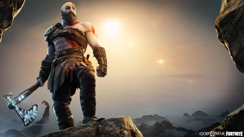 Kratos, God of War, Fortnite, Skin, Crossover