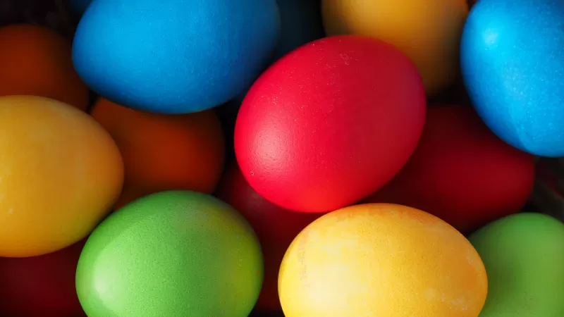 Easter eggs, Colorful eggs, Easter Decoration, Happy Easter, Multicolor