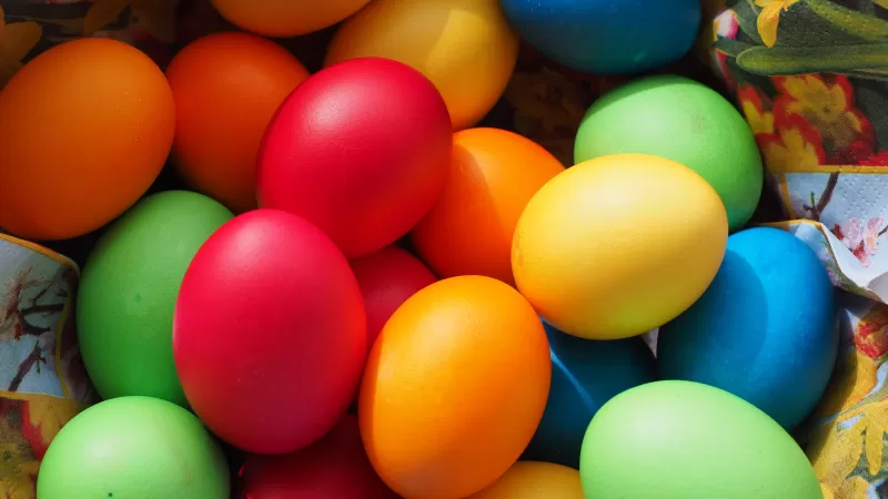 Easter eggs, Colorful eggs, Easter Decoration, Happy Easter, Multicolor