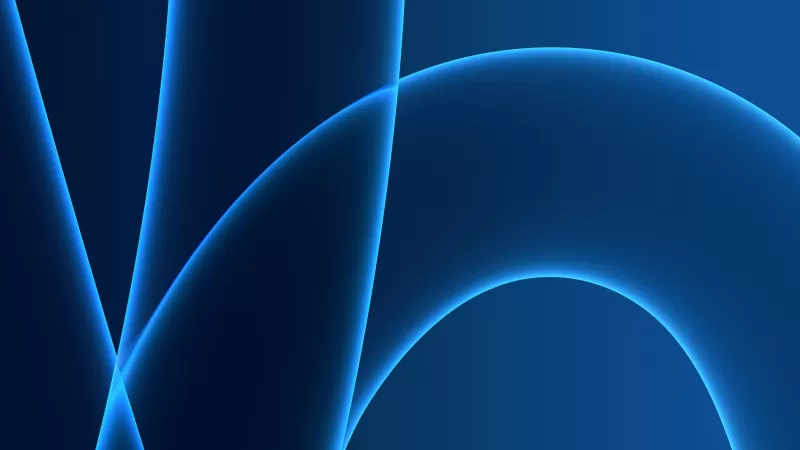 iMac 2021, Apple Event 2021, Stock, Blue background, 5K