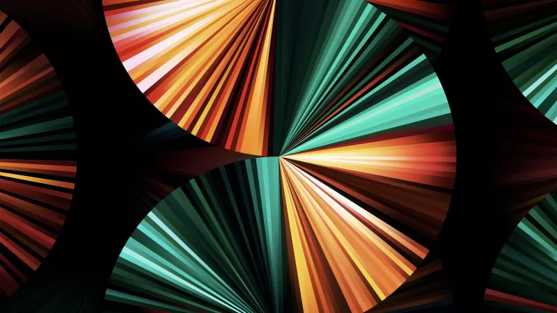 iPad Pro 2021, Apple Event 2021, Green, Dark, Colorful, Stock, Multicolor