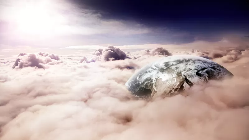 Earth, Clouds, Surreal, Star Trek, Digital composition