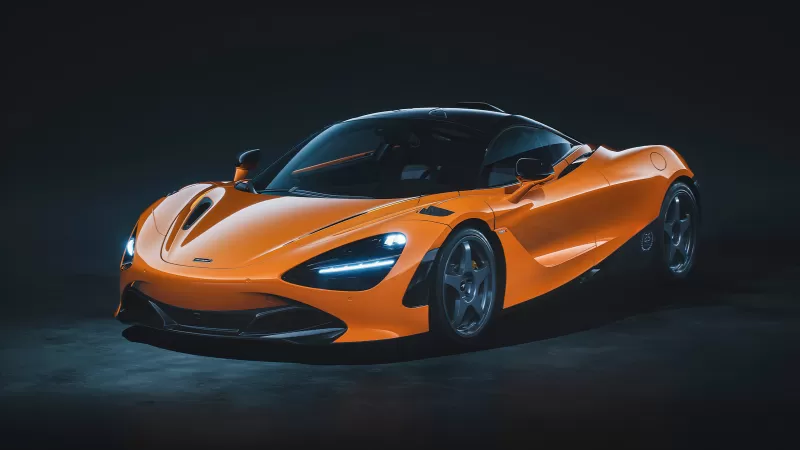 McLaren 720S Le Mans, 2021, Sports cars, Dark background