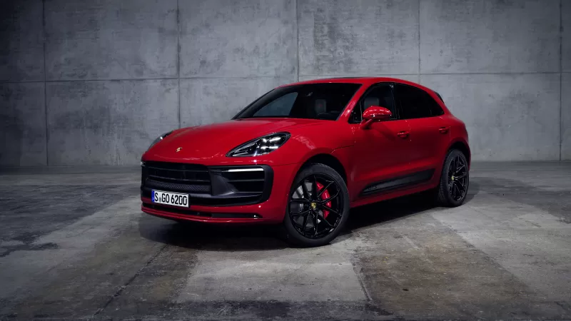 Porsche Macan GTS, 2021, Red cars